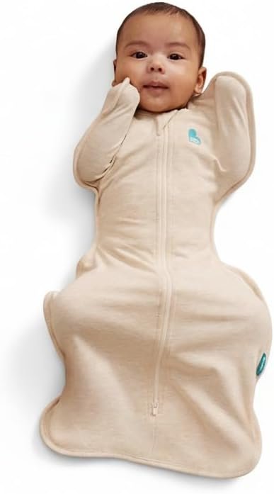 Love to Dream Swaddle UP, Sleep Sack 0-3 Months, Self-Soothing, Improves Sleep, Snug Fit Helps Calm Startle Reflex, Baby Essentials Must Haves Newborn, 1.0 TOG, 8-13 lbs, Oatmeal