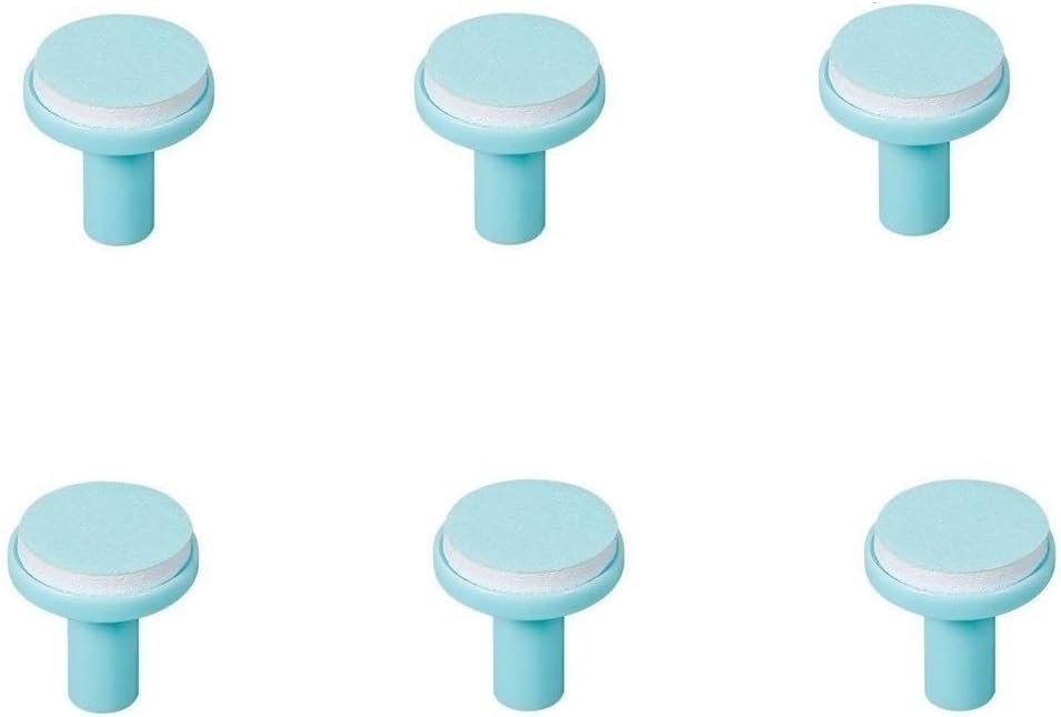 Baby Nail File Replacement Heads, Safe Electric Nail Trimmer Pads Refills Grinder Buffer Attachments Nail Care Filer Tool for Newborn Infants Toddlers Kids 6+ Months Up 6 Pack Blue