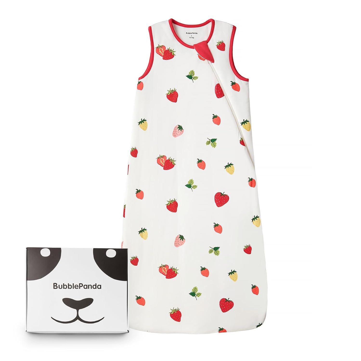 BubblePanda Rayon Made from Bamboo Sleep Sack 0-6 Months 1.0 Tog Soft Toddler Sleeping Sack 3-6 Months for Infant Newborn Babies 2-Way Zipper Baby Wearable Blanket 0-3 Months