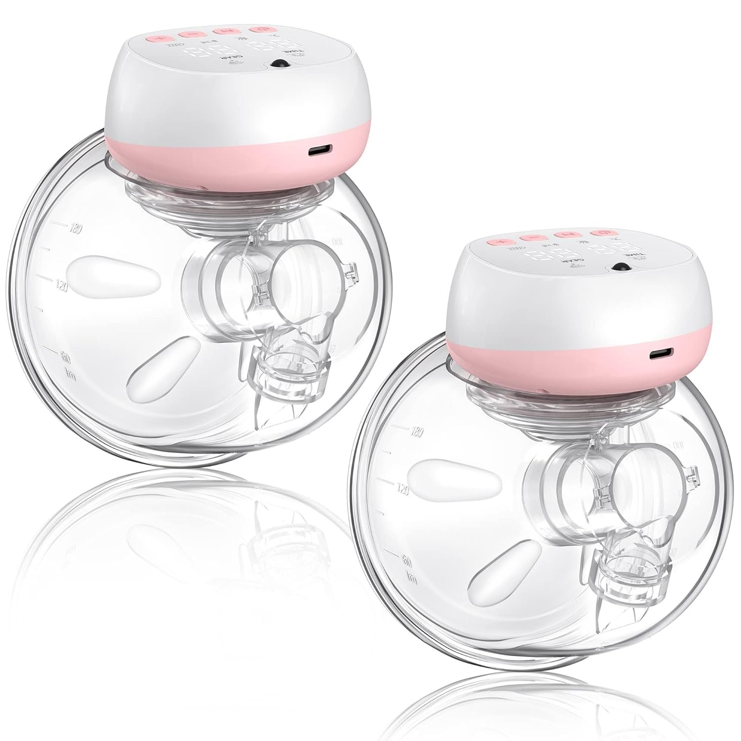 Totmizby Electric Breast Pump, 3 Mode & 12 Levels, LED Display, Wearable Hands-Free Breast Pump, Portable and Discreet Double Electric Breast Pump