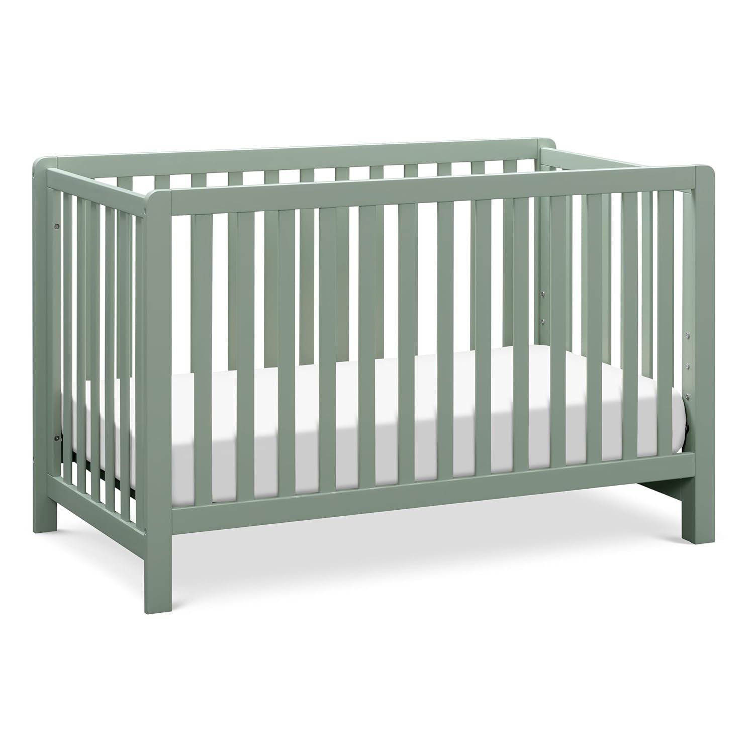 Carter’s by Davinci Colby 4-in-1 Low-Profile Convertible Crib in Light Sage, Greenguard Gold Certified