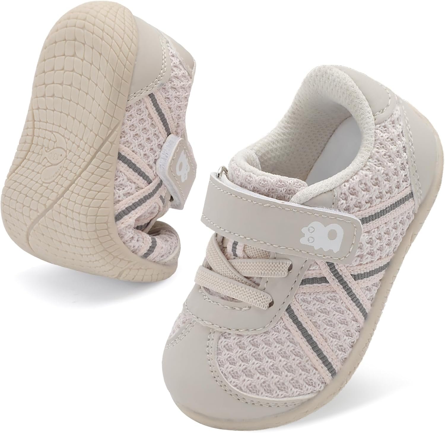Besroad Toddler Shoes Baby Boys Girls First Walking Shoes Barefoot Infant Sneakers Non-Slip Sole Tennis Shoe