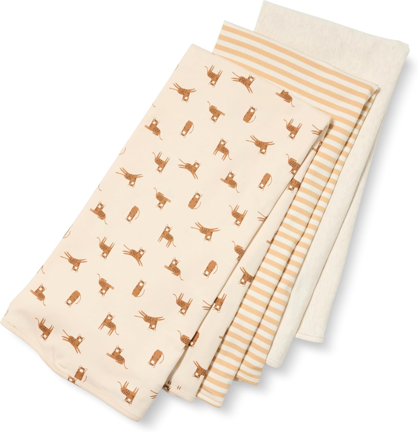 Amazon Essentials Unisex Babies’ Swaddle Blankets for Boys and Girls, Pack of 3