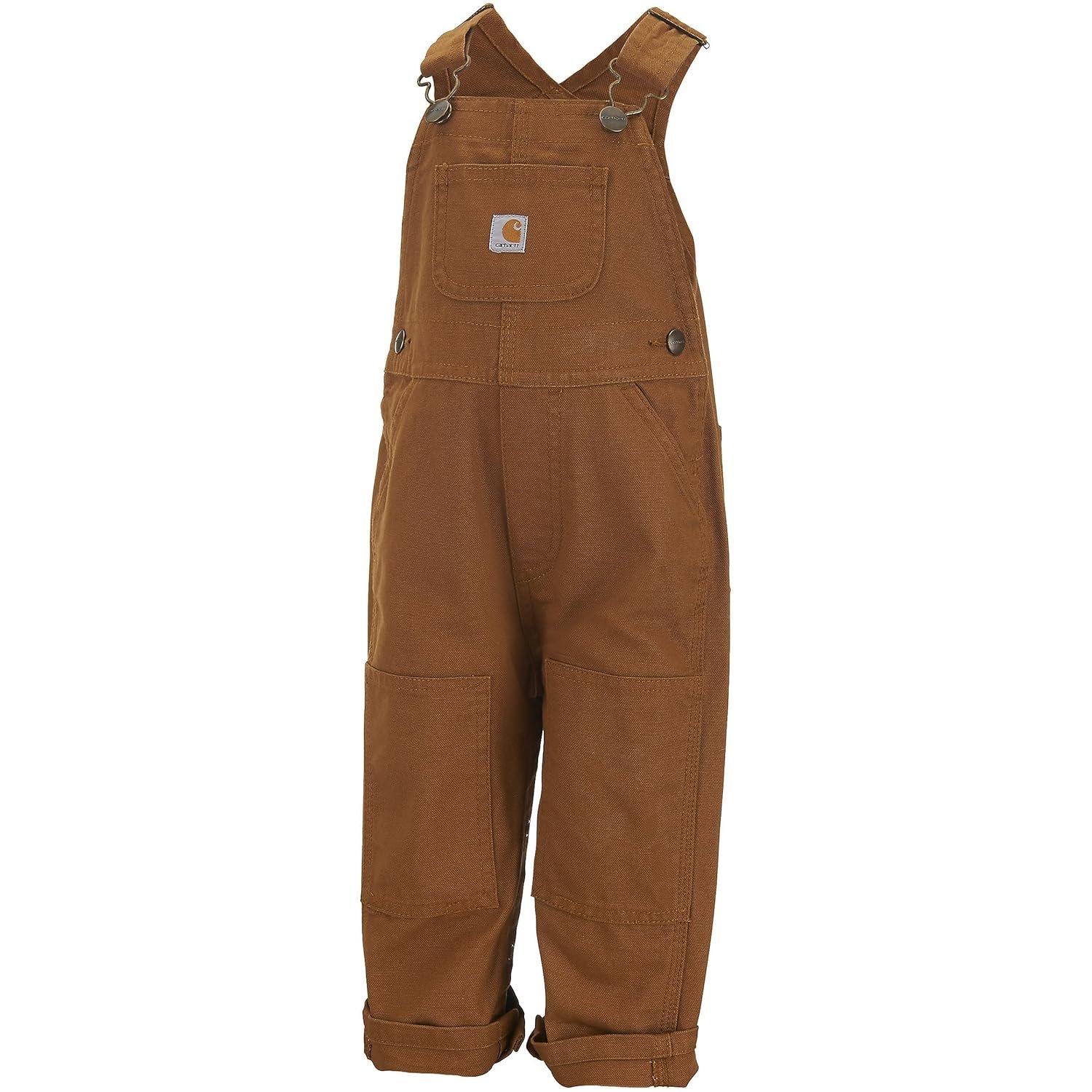 Carhartt Baby-boys Infant Washed Duck Bib Overall, Brown, 6 Mo.