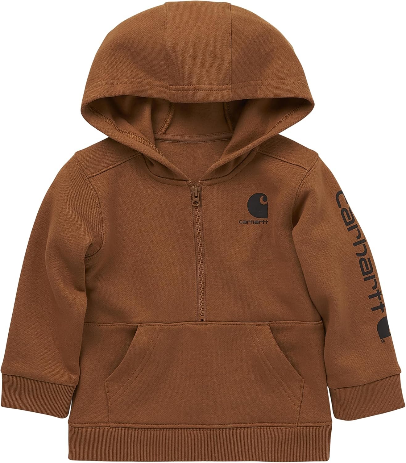 Carhartt Baby & Toddler Boys’ Half-Zip Hooded Pullover Sweatshirt