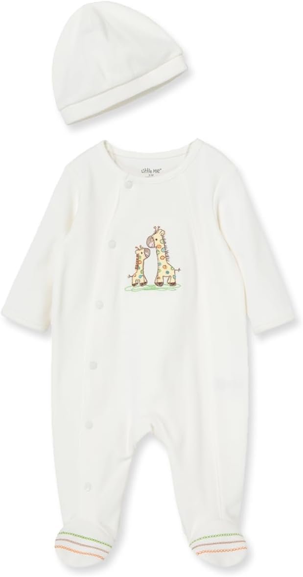 Little Me Footie Pajamas Cotton Baby Sleepwear Boys and Girls Footed Sleeper