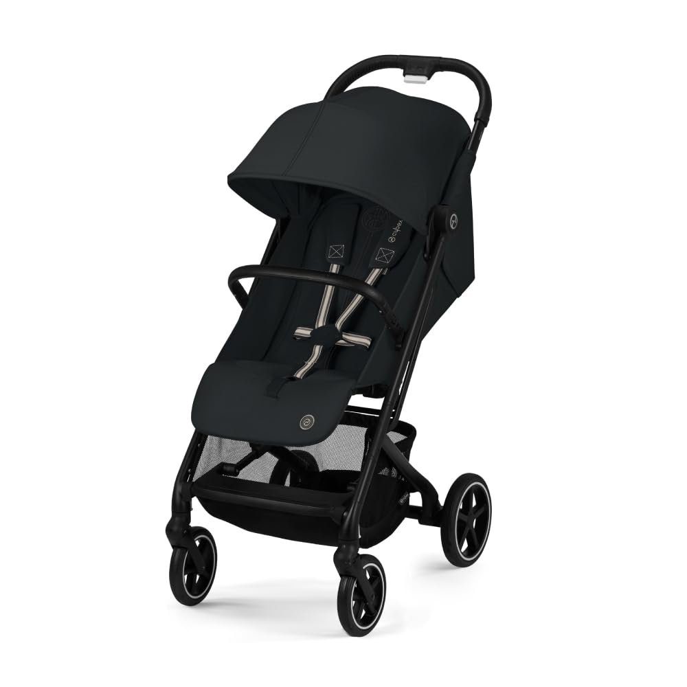 CYBEX Beezy 2 Compact and Lightweight Travel Stroller – Compatible with CYBEX Car Seats, Magic Black