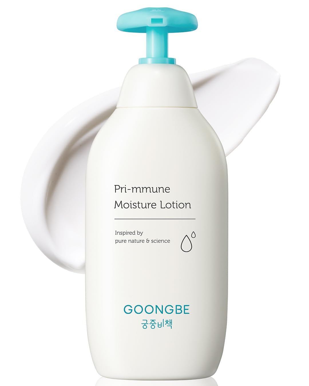 GOONGBE Pri-mmune Moisture Lotion – Korean Baby Body Moisturizer – Hypoallergenic Moisturizing & Calming Daily Skincare for Dry Skin – Fast Absorbing, Naturally Derived Non-Greasy Lotion, 11.8 oz.