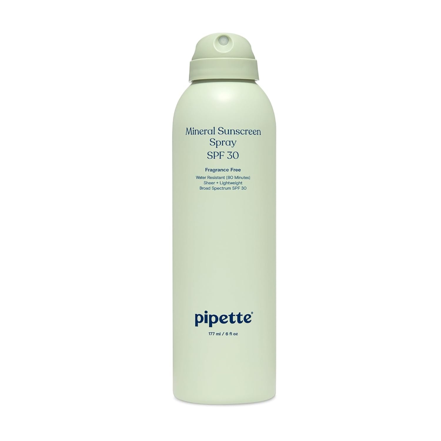 Pipette Baby Mineral Sunscreen Spray SPF 30, 6 oz, Water-resistant Non-nano Zinc Oxide Mineral Sunscreen, UVB/UVA Sunblock for Kids, Safe for Sensitive Skin | Baby
