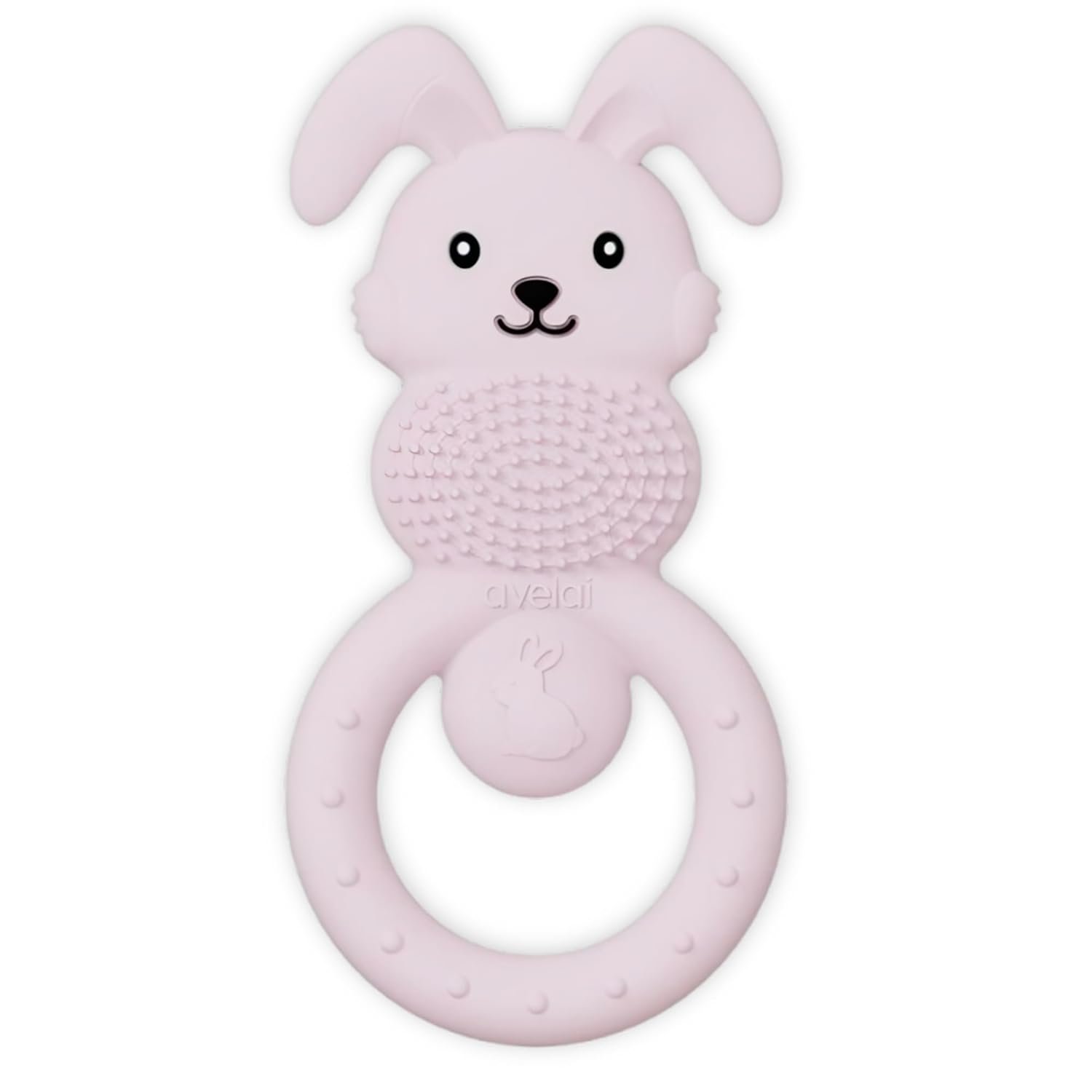 Bunny Baby Teether – Teething Toys for Babies 3-6 Months Teething Relief, Silicone Baby Teether Toys BPA Free, Baby Chew Toys & Infant Toys 0-12 Months, Baby Teethers Boys Girls