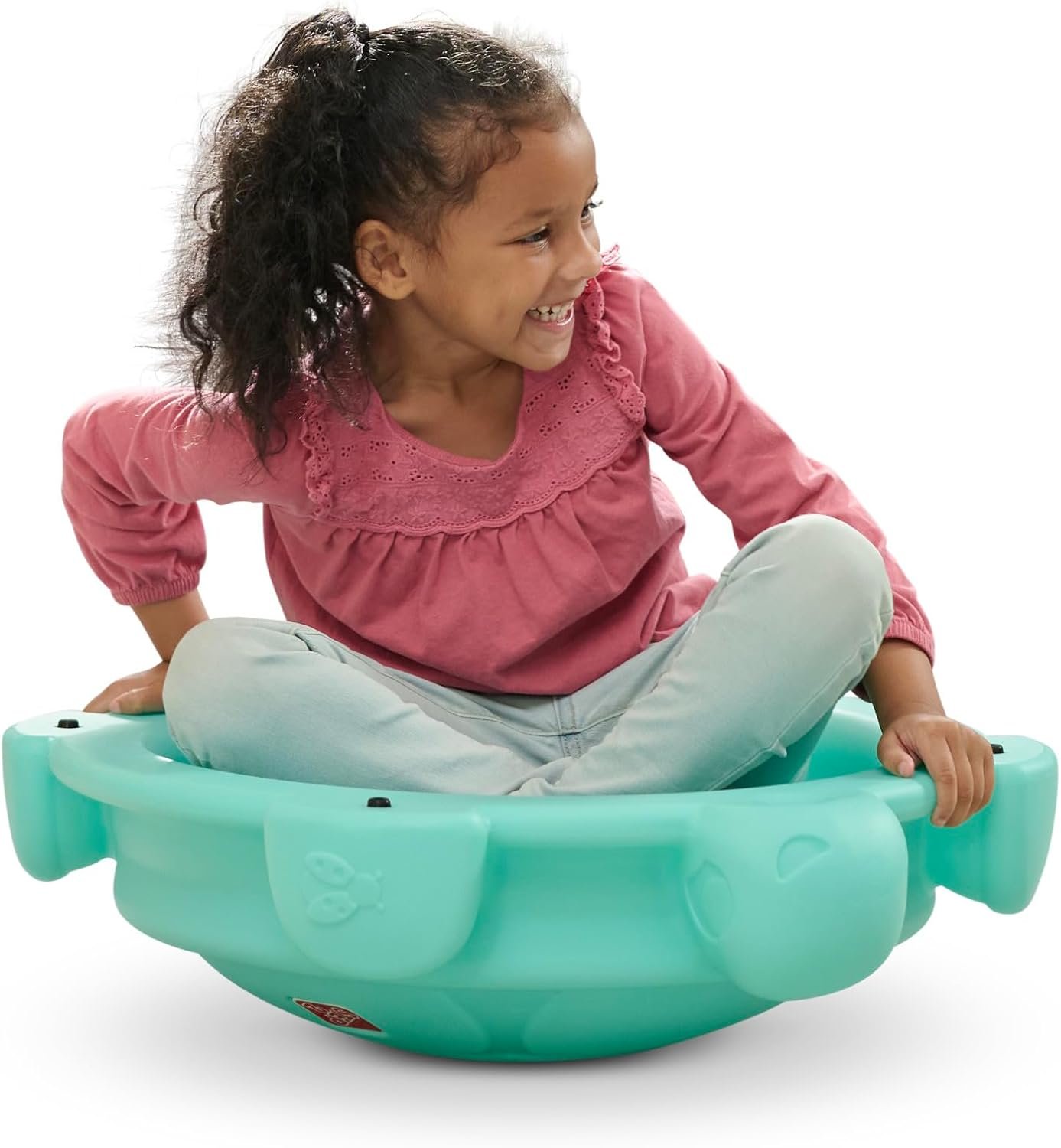 Step2 Topsy Turtle Rocking Disk and Stepping Stone, Balance and Climbing Toy for Kids and Toddlers, Indoor/Outdoor, 18 Months – 3 Years, Mint