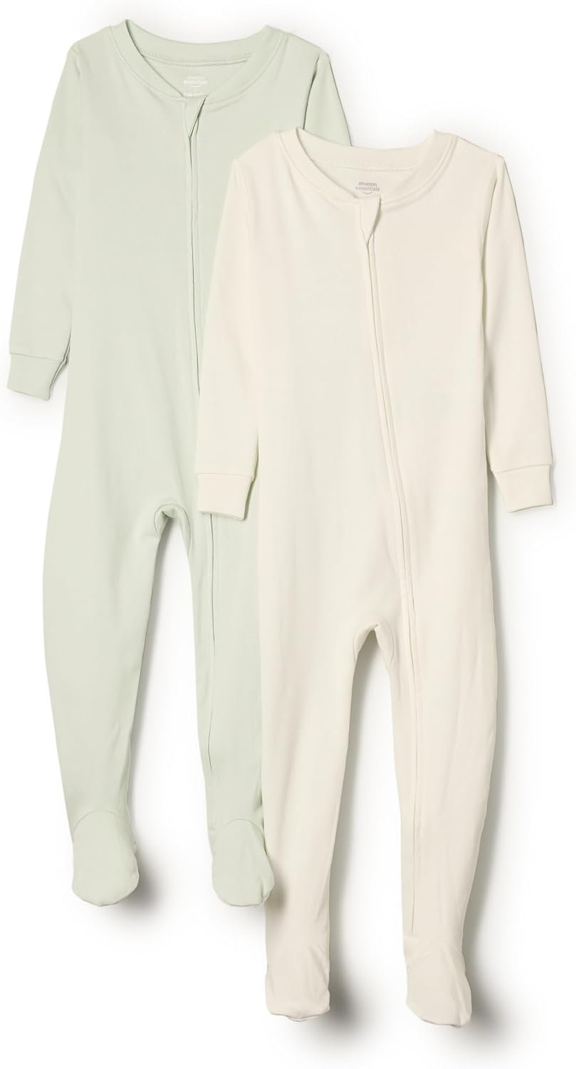 Amazon Essentials x Sofia Grainge Unisex Toddlers and Babies’ Snug-Fit Cotton Footed Pajamas