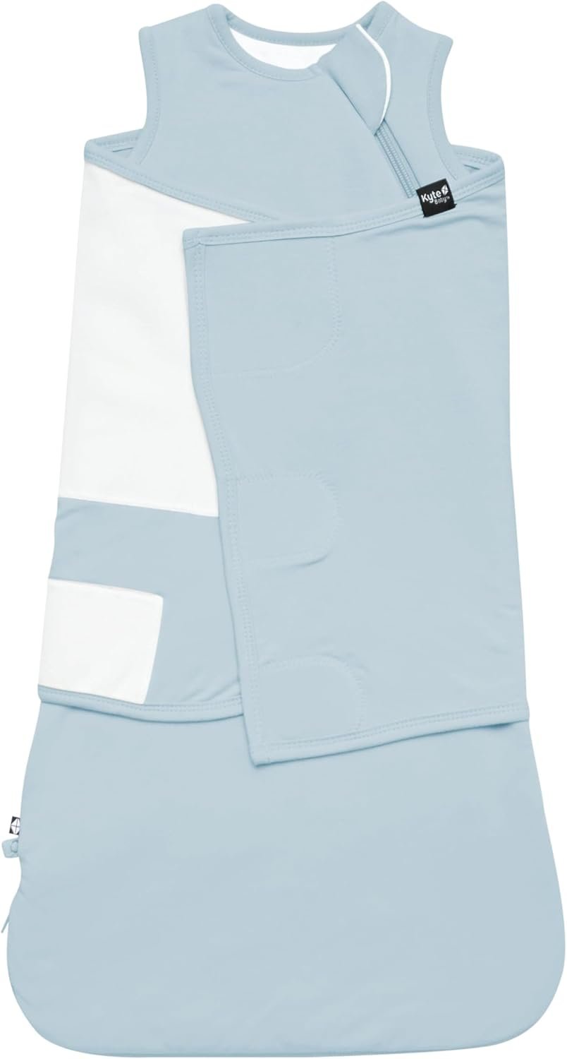 KYTE BABY Sleep Bag Swaddler with Dual Zipper, Removable Velcro Band, Rayon Made from Bamboo Transitional Nursery Essential