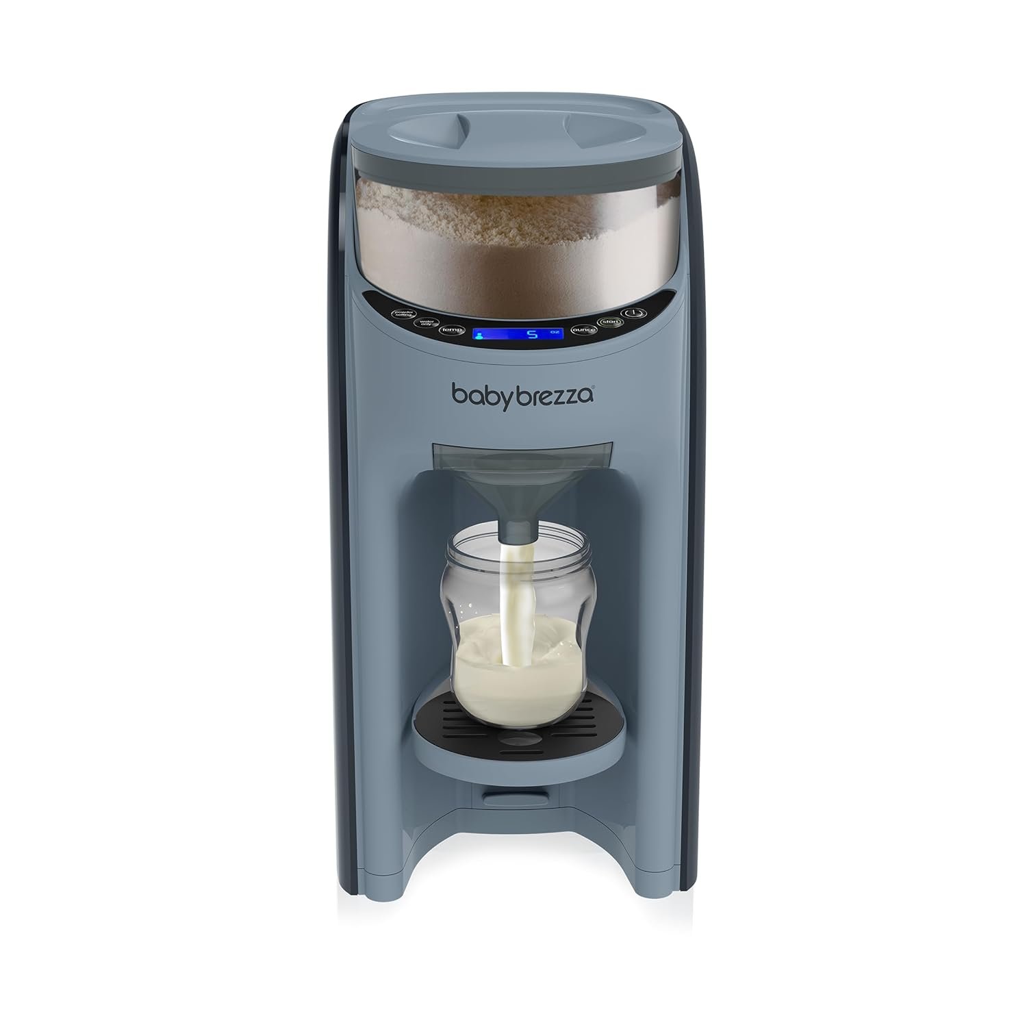 Baby Brezza Formula Pro Advanced Formula Dispenser Machine – Automatically Mix a Warm Formula Bottle Instantly – Easily Make Bottle with Automatic Powder Blending, Slate