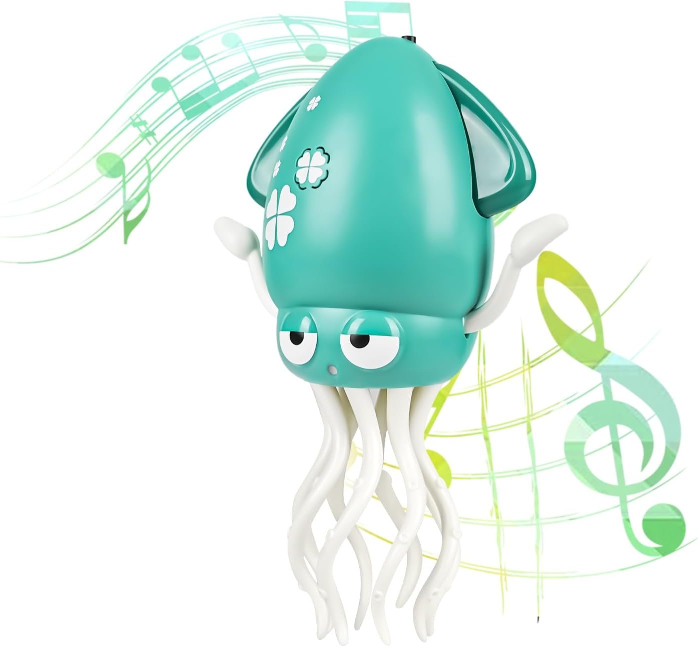 Dancing Octopus Baby Toy, Music & Interactive Sensory Toys for 3 6 9 12 Month & 1 2 3 Year Old Boy Girl, Crawling Dancing Squid Toy for Baby Sensory Toy, Birthday Gift & Christmas Stocking Stuffers