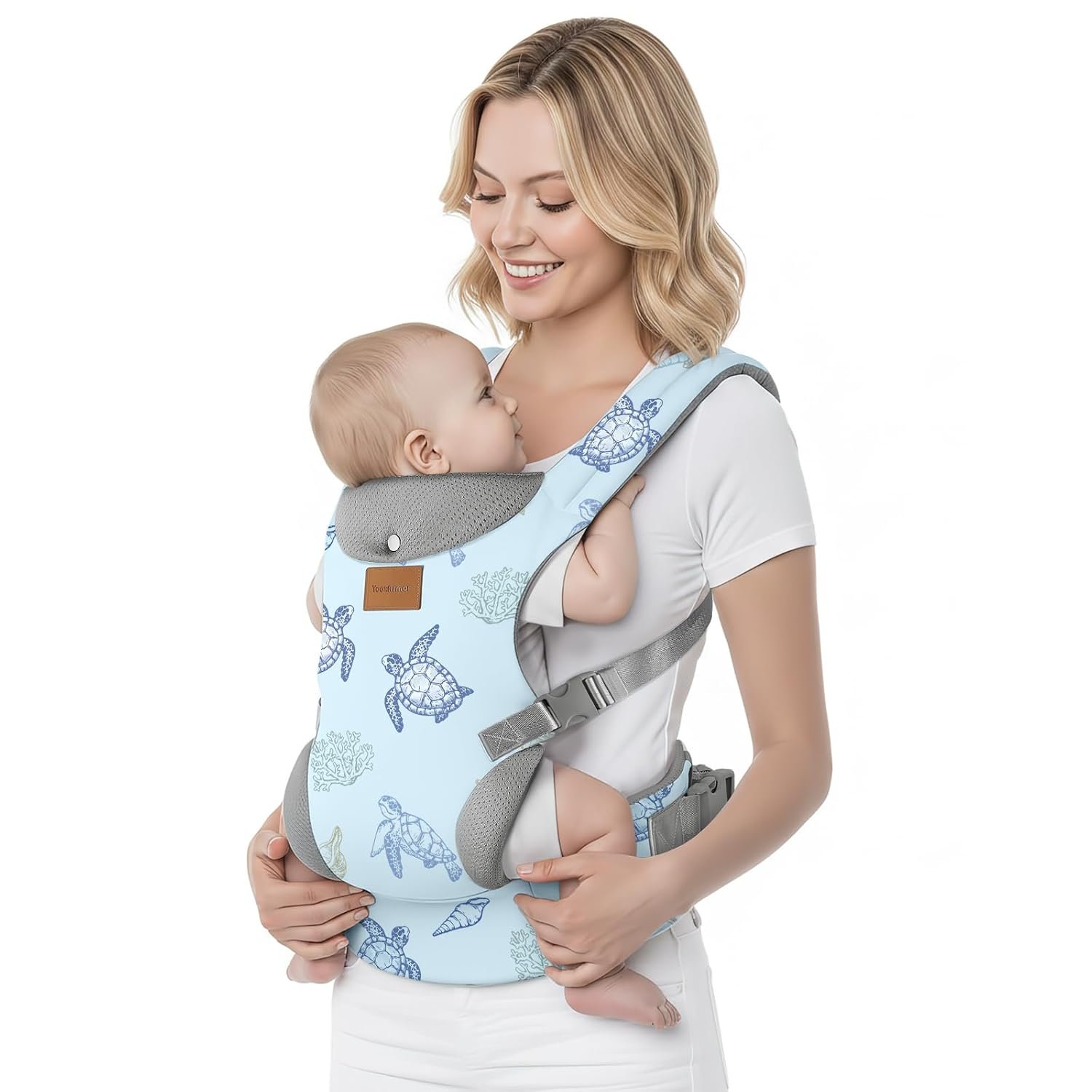 YooxArmor Baby Carrier, Ergonomic Toddler Carriers for 7-33 Lbs, Carriers with Lumbar Support for Parents (4-36 Months)
