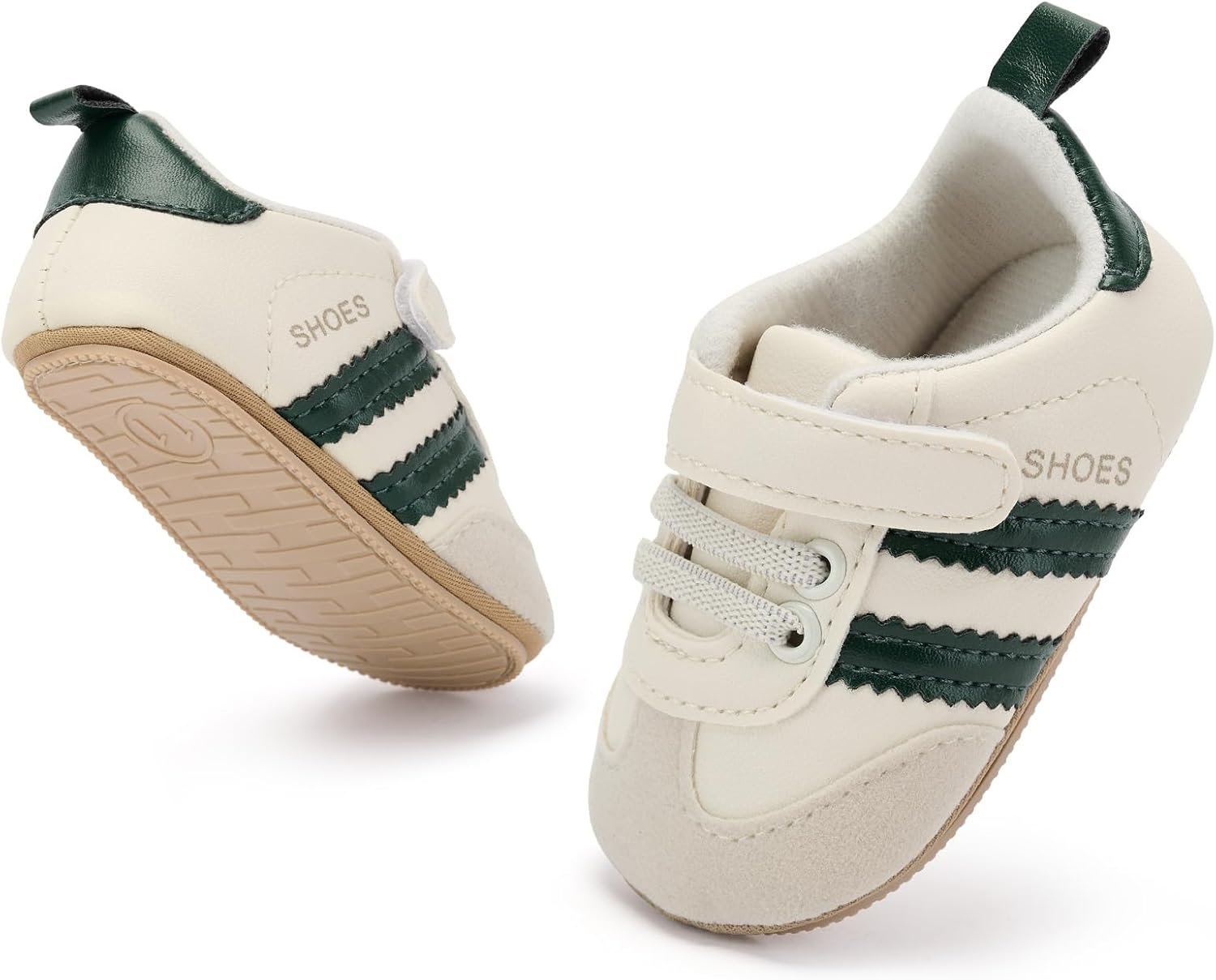 BACSAC Baby Shoes for Boys Girls Non Slip Low Top Infant Walking Shoes Breathable Comfort Toddler Walker Shoes Pull On Newborn Baby Sneakers 3 6 9 12 Months