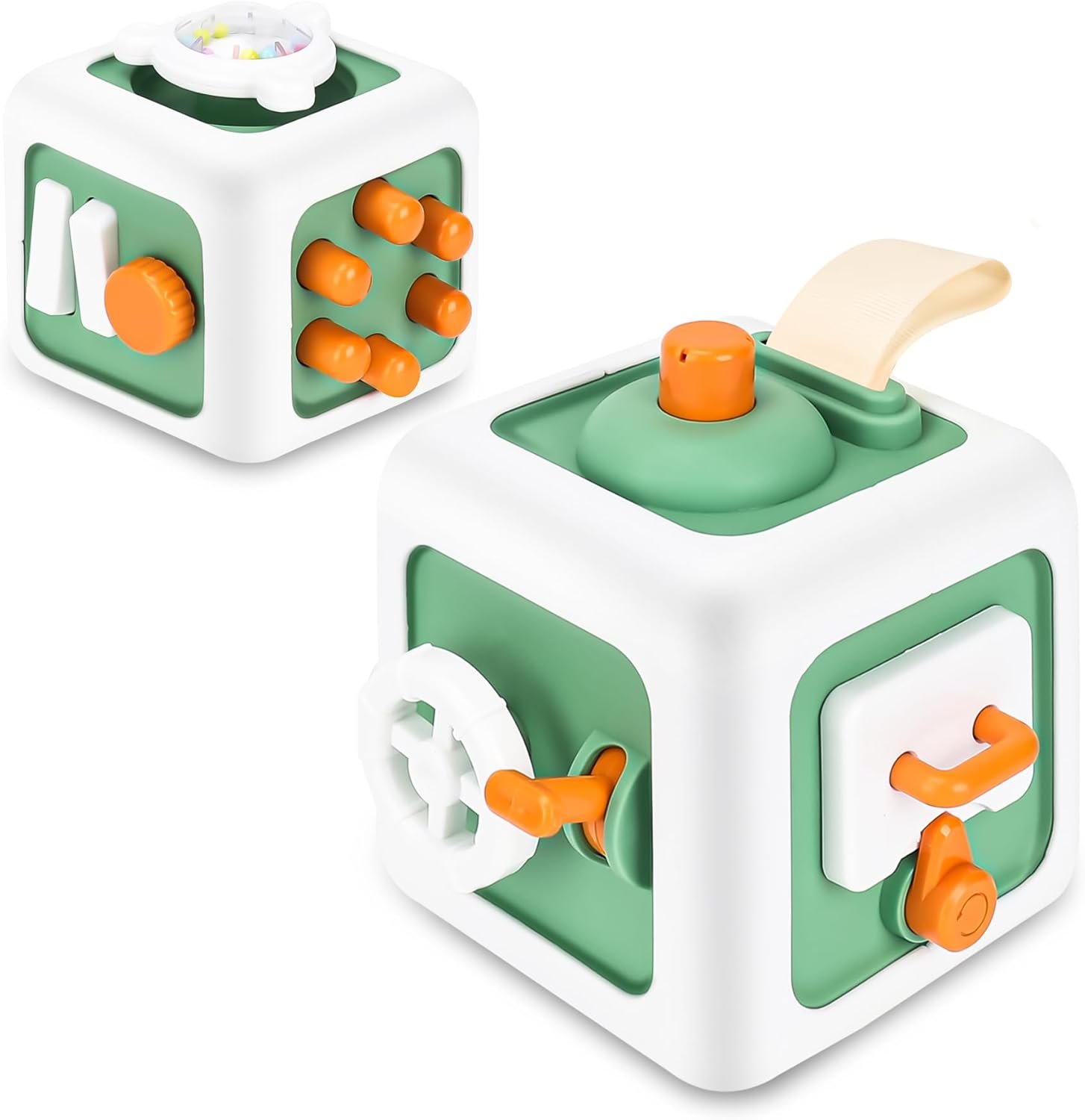 Toys for 1 Year Old Boy Girl, Montessori Busy Board Busy Cube, Travel Toys for Toddlers 1-3, 1 Year Old Girl Boy Gifts, Easter Basket Stuffers for Toddler