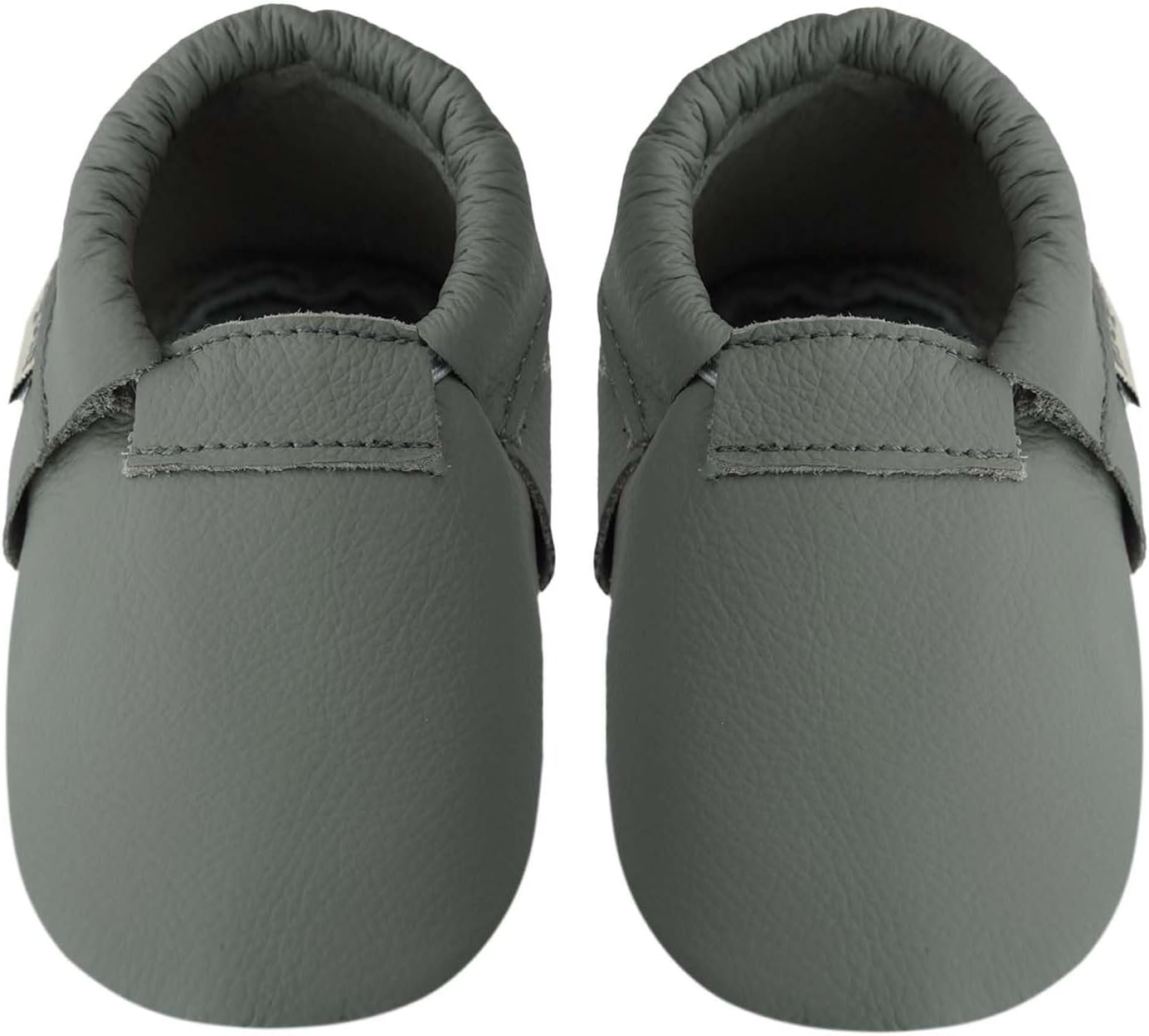Toddler Moccasins Baby Shoes with Suede Sole, Soft Leather Anti Slip Crib Walking Baby Shoes Suitable for Indoor First Walking