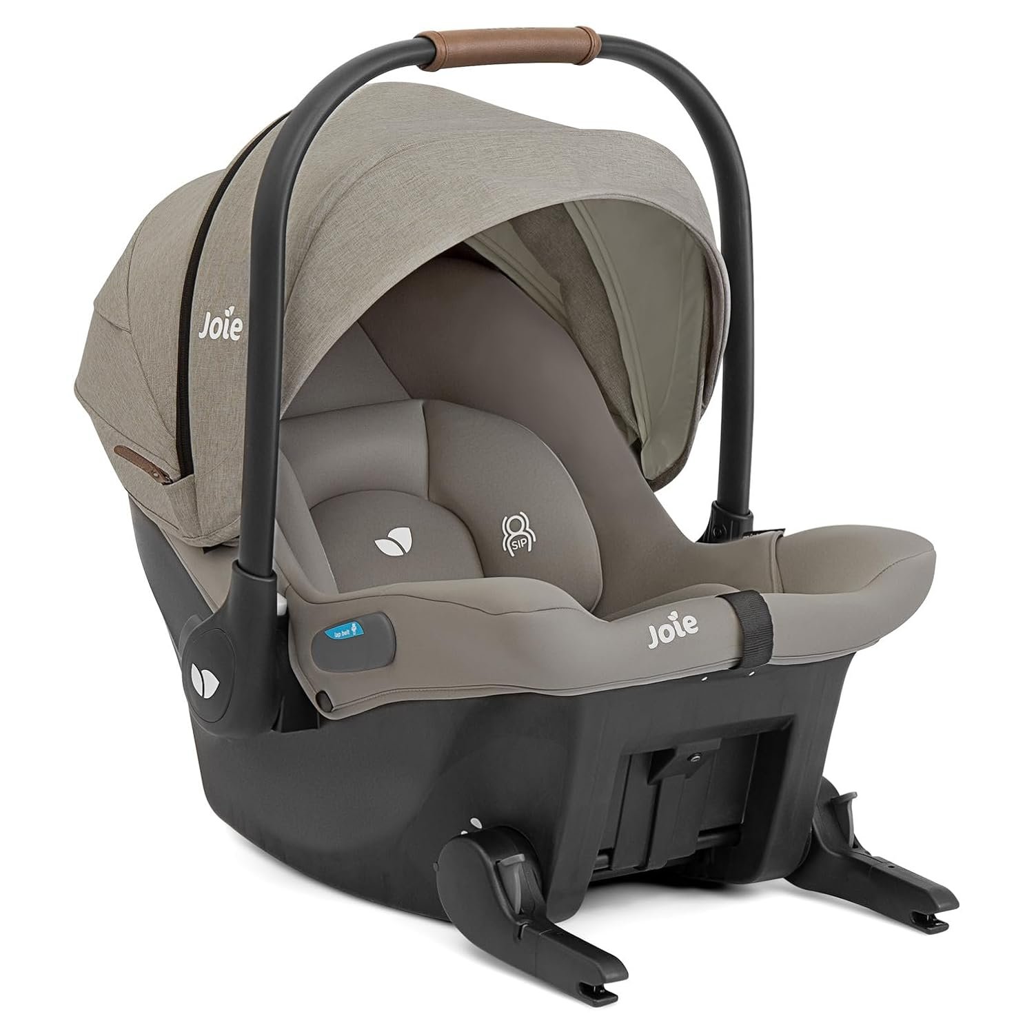 Joie Baby, Mint Latch Baseless Infant Car Seat – Lightweight, Built-in Rigid Lower Anchor Attachments and Side-Impact Protection – No Base Installation Required, Travel-Friendly Design (Dove)