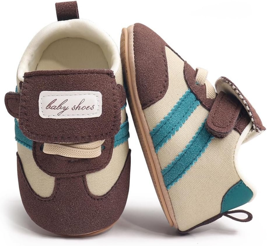 HsdsBebe Baby Boys Girls Oxford Shoes PU Leather Soft Rubber Sole Sneakers Anti-Slip Toddler Ankle Boots Infant Walking Shoes Moccasins