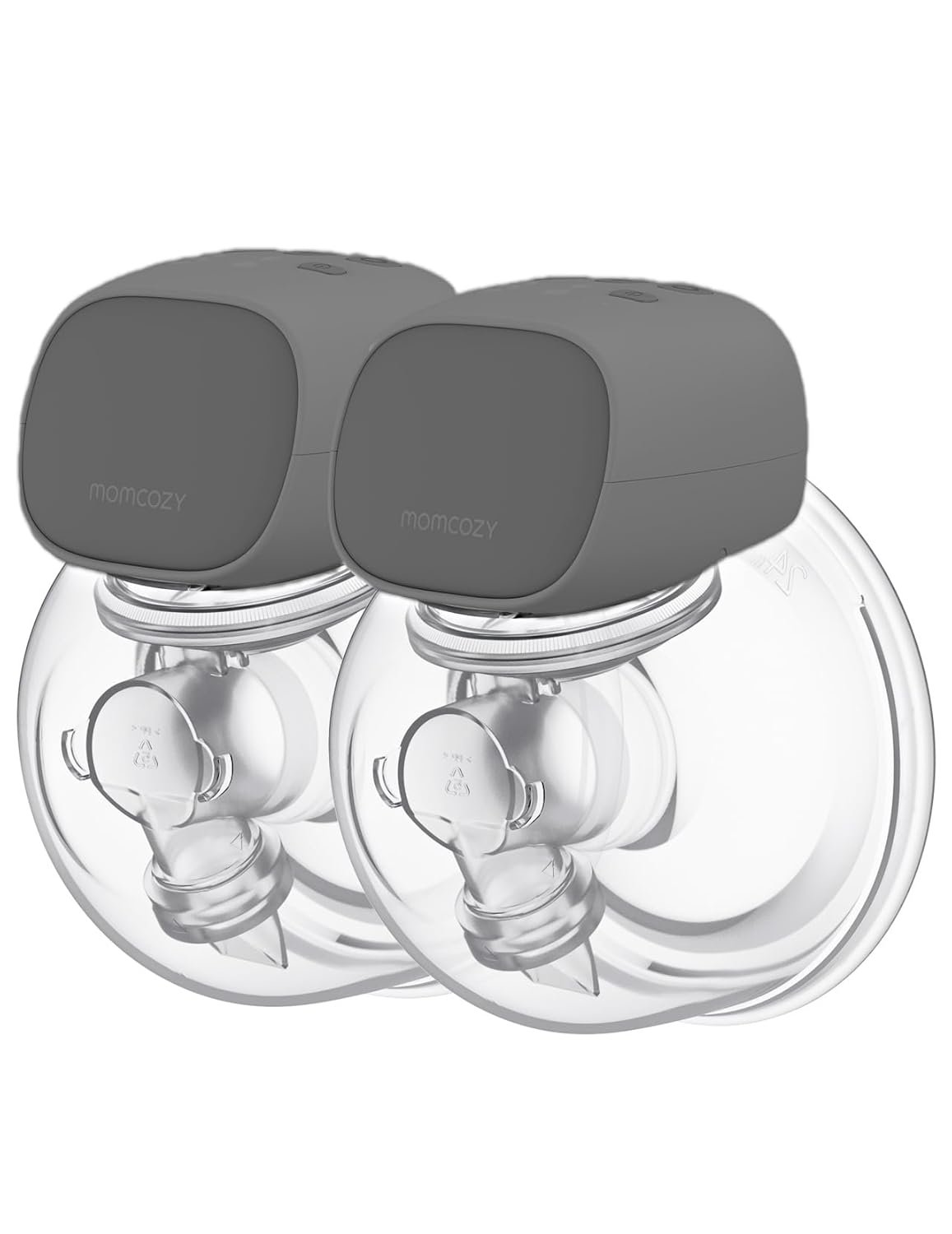 Momcozy S9 Pro Wearable Breast Pump, Hands-Free Double Electric Portable Pump 2 Count,Matte Gray
