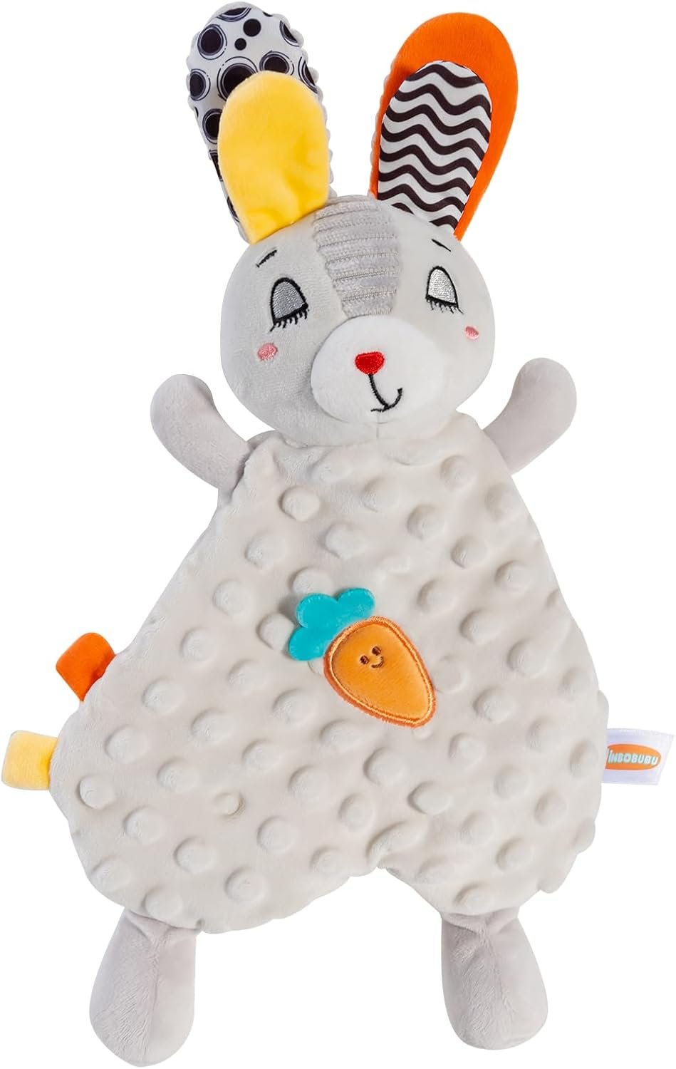 Baby Security Blanket, Soft Rabbit Lovey – Ultra-Soft Snuggle Toy Stuffed Animal with Silky Edge, Newborn Toy for Boys and Girls (0-12 Months)