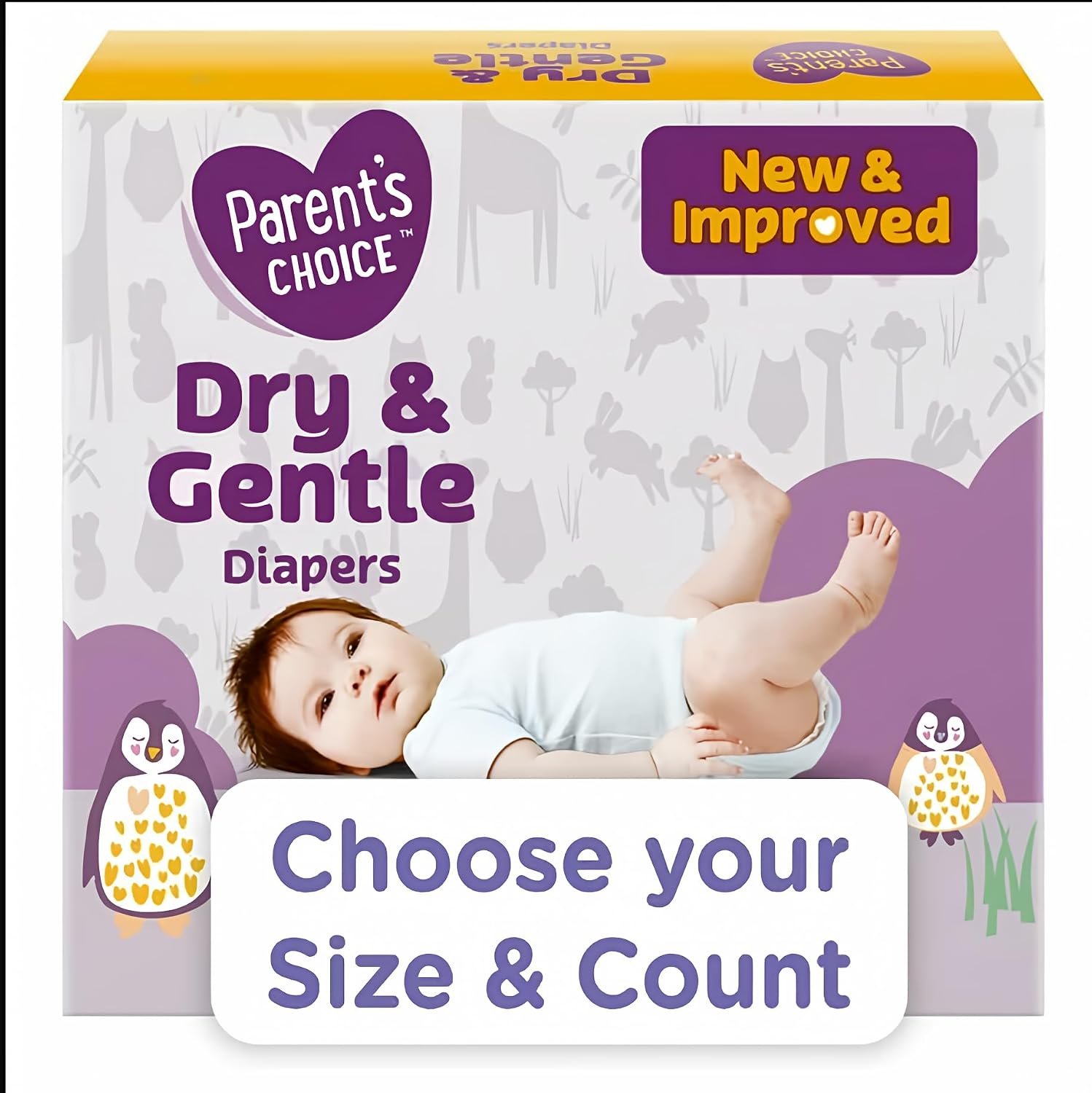 Parent’s Choice Dry & Gentle Diapers Size 1