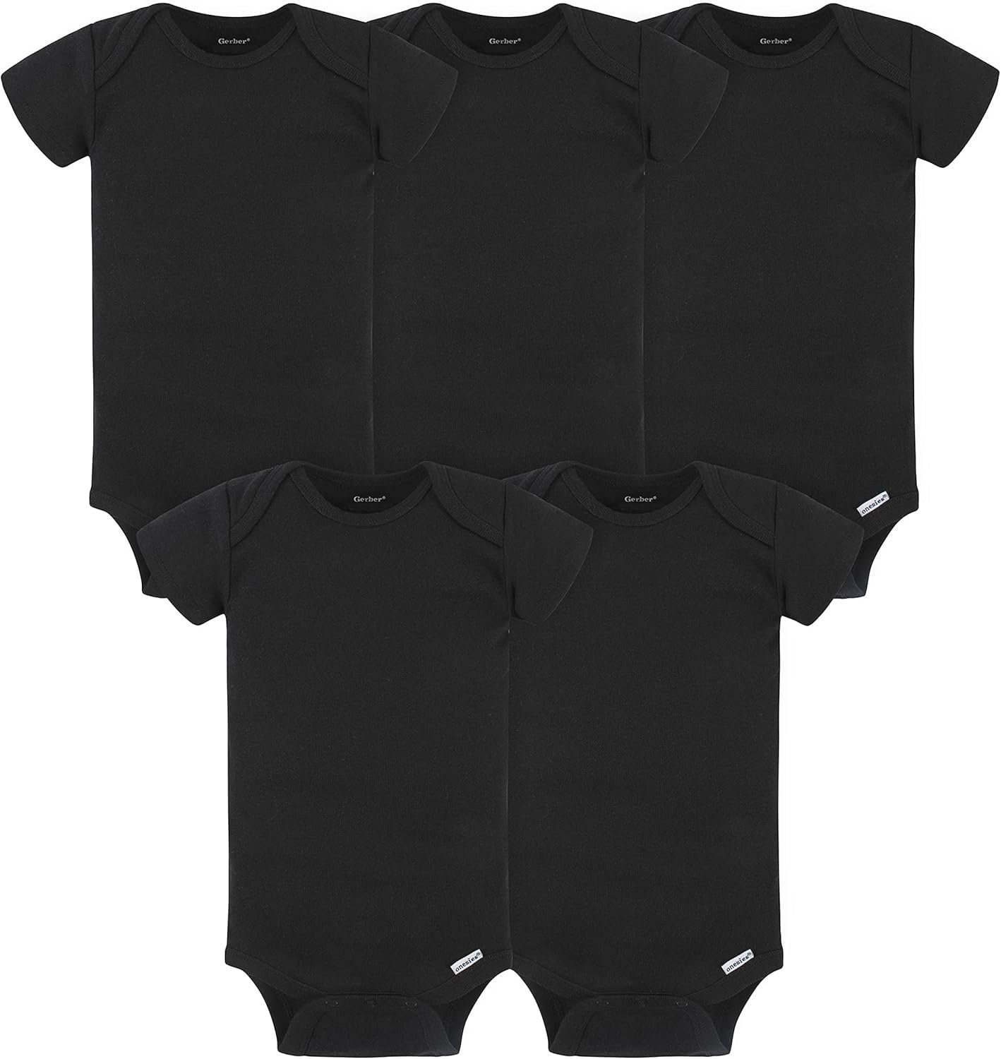 Gerber Baby 5-pack Solid Onesies Bodysuits