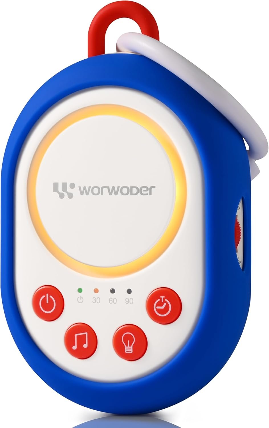 2026 Mom’s Choice Awards | White Noise Sound Machine Baby with Night Light, 20 Soothing Sounds, 22 Hours Battery Life, Travel, Registry Gift, Shower, Clips on Baby Stroller (Blue)