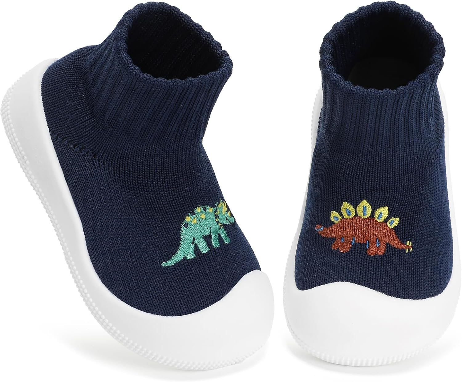 STQ KIDS Wide Toe Box Baby Sock Shoes Soft Sole Infant First Walking Shoe Non-Slip Slippers Lightweight Sneakers for Baby Boys Girls