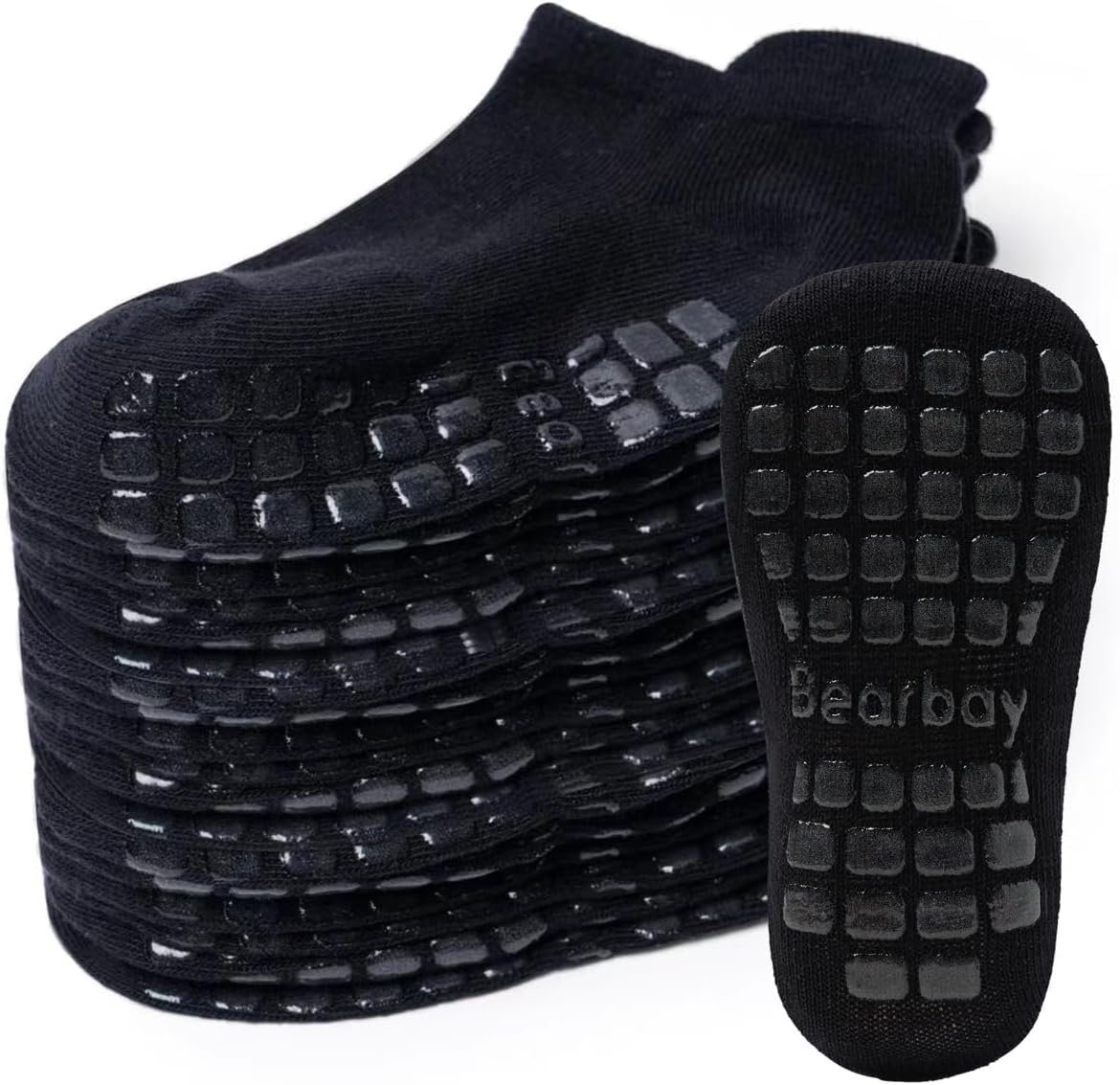 Baby Non Slip Ankle Socks with Grippers for 0 Months-10 Years Old Walking Socks