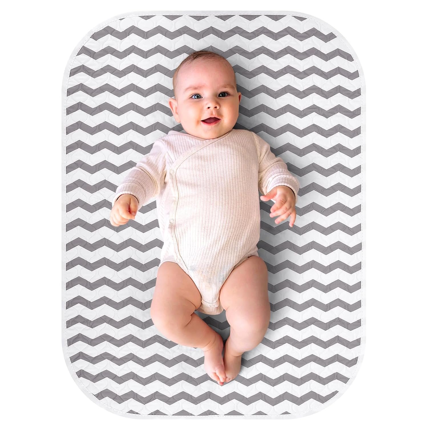 Accmor Baby Diaper Changing Pad, 27″ x 20″ Waterproof Baby Changing Mat, Wipeable Portable Diaper Changing Pad for Travel