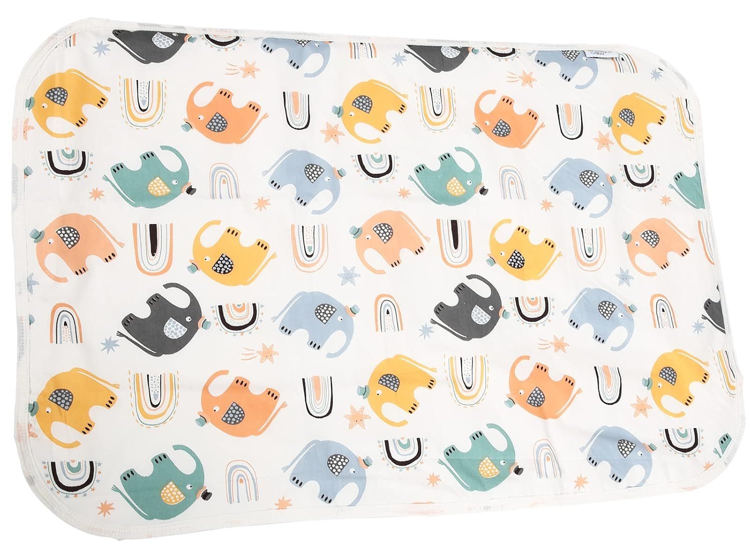 Baby Diaper Changing Pad, 21 5/8″ x 31.5″ Waterproof Changing Pad Liners – Reusable Soft and Absorbent Portable Changing Mat(Elephant1PCS)