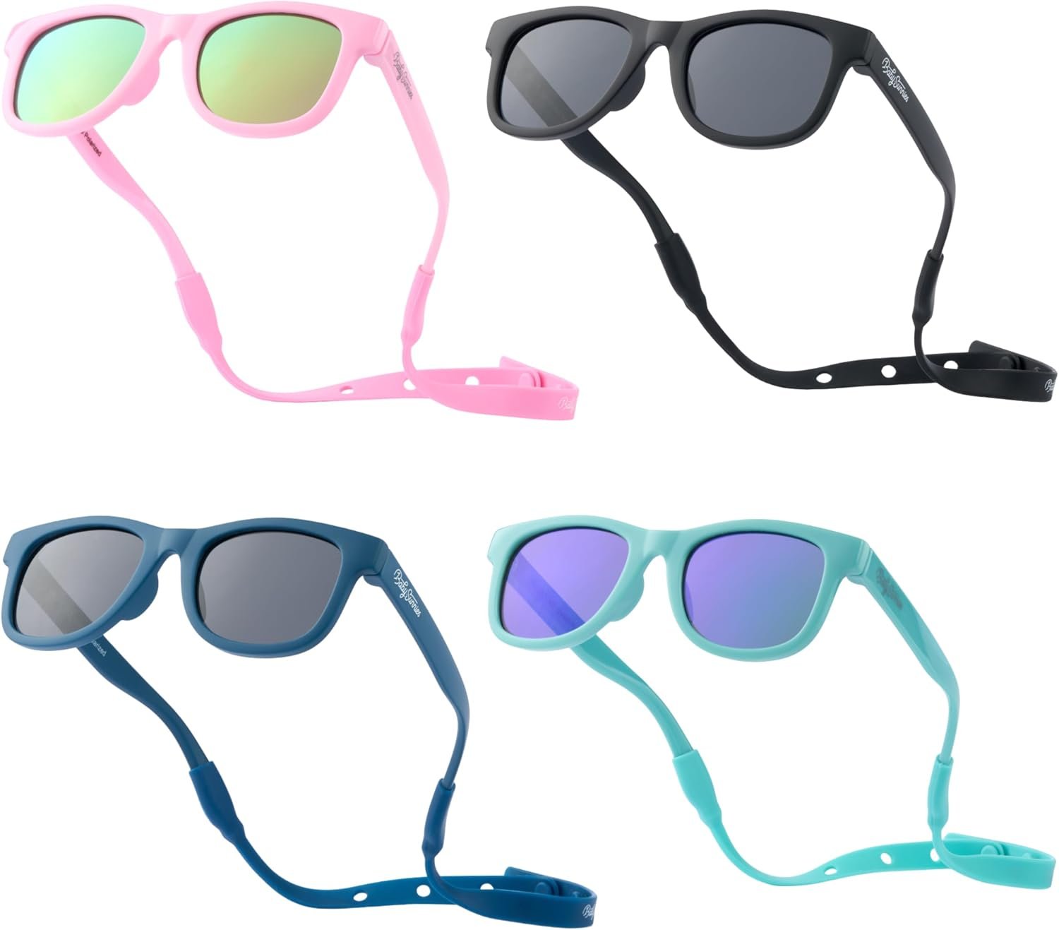 Polarized Baby Sunglasses With Strap – Unbreakable Flexible Infant Sunglasses For Toddlers Newborns 0-24 Months