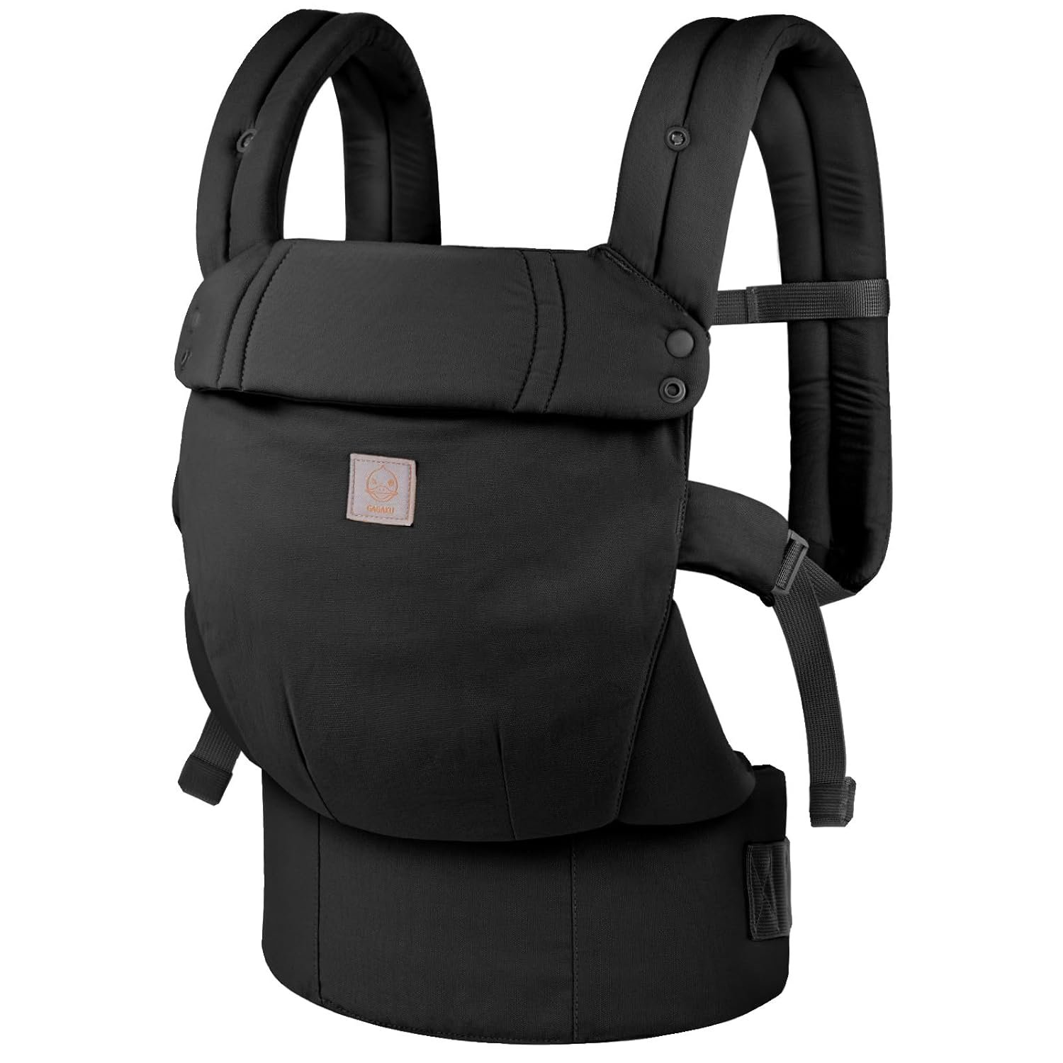 GAGAKU Baby Carrier, Lightweight Ergonomic Toddler Carrier for 7-33lbs, Soft Breathable 4-in-1 Carrier with Head Support, Easy to Wear, Hands-Free Comfort, Black