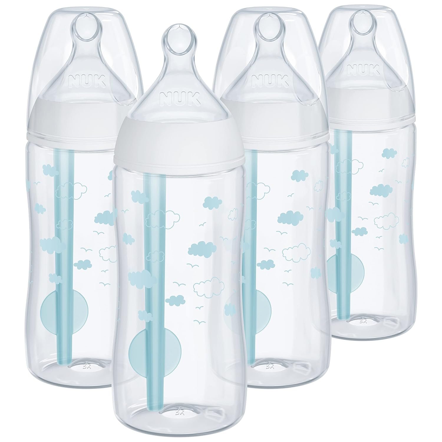 NUK Smooth Flow Pro Anti Colic Baby Bottle – Easy to Assemble and Clean & Reduces Newborn Spit-up & Gas