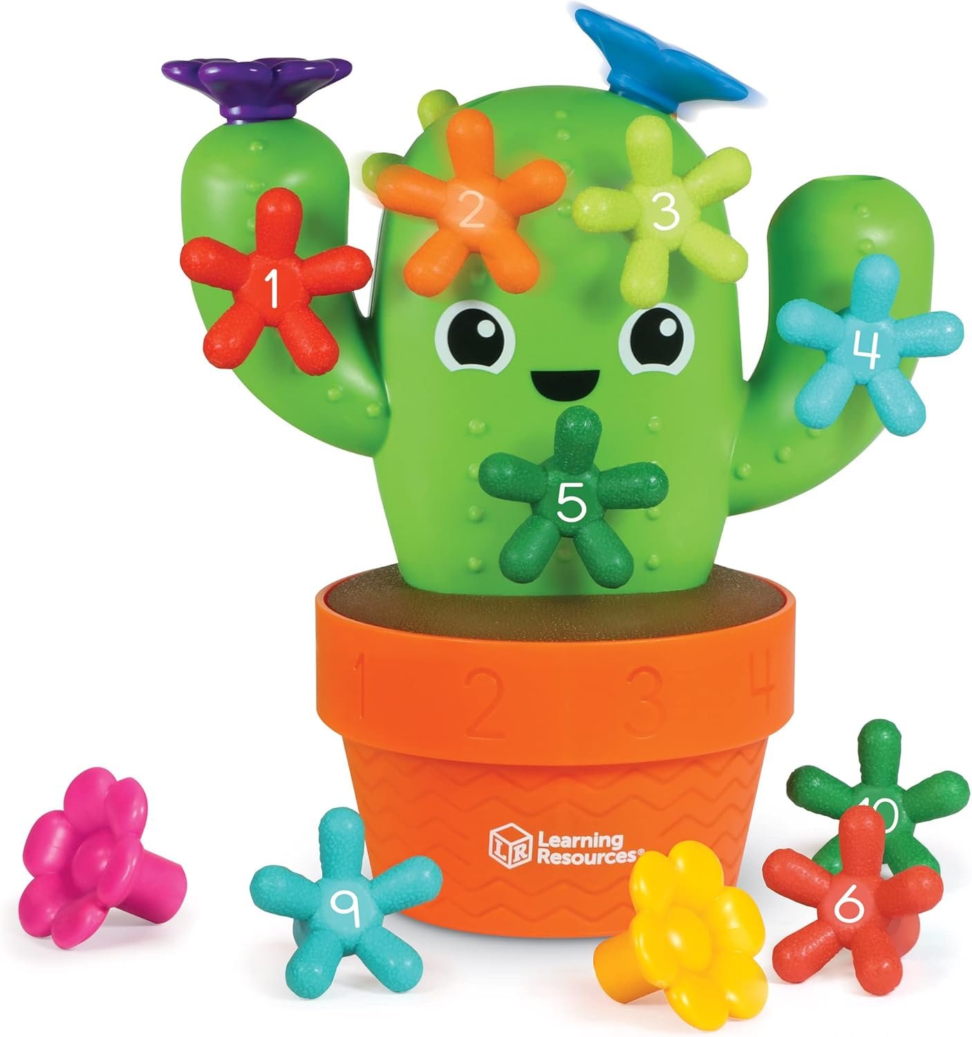 Learning Resources Carlos the Pop & Count Cactus – 16 Pieces, Age 18+ Months, Toddler Montessori Toys, Stacking Shape, Sorting And Matching Skill Activities, Educational Games
