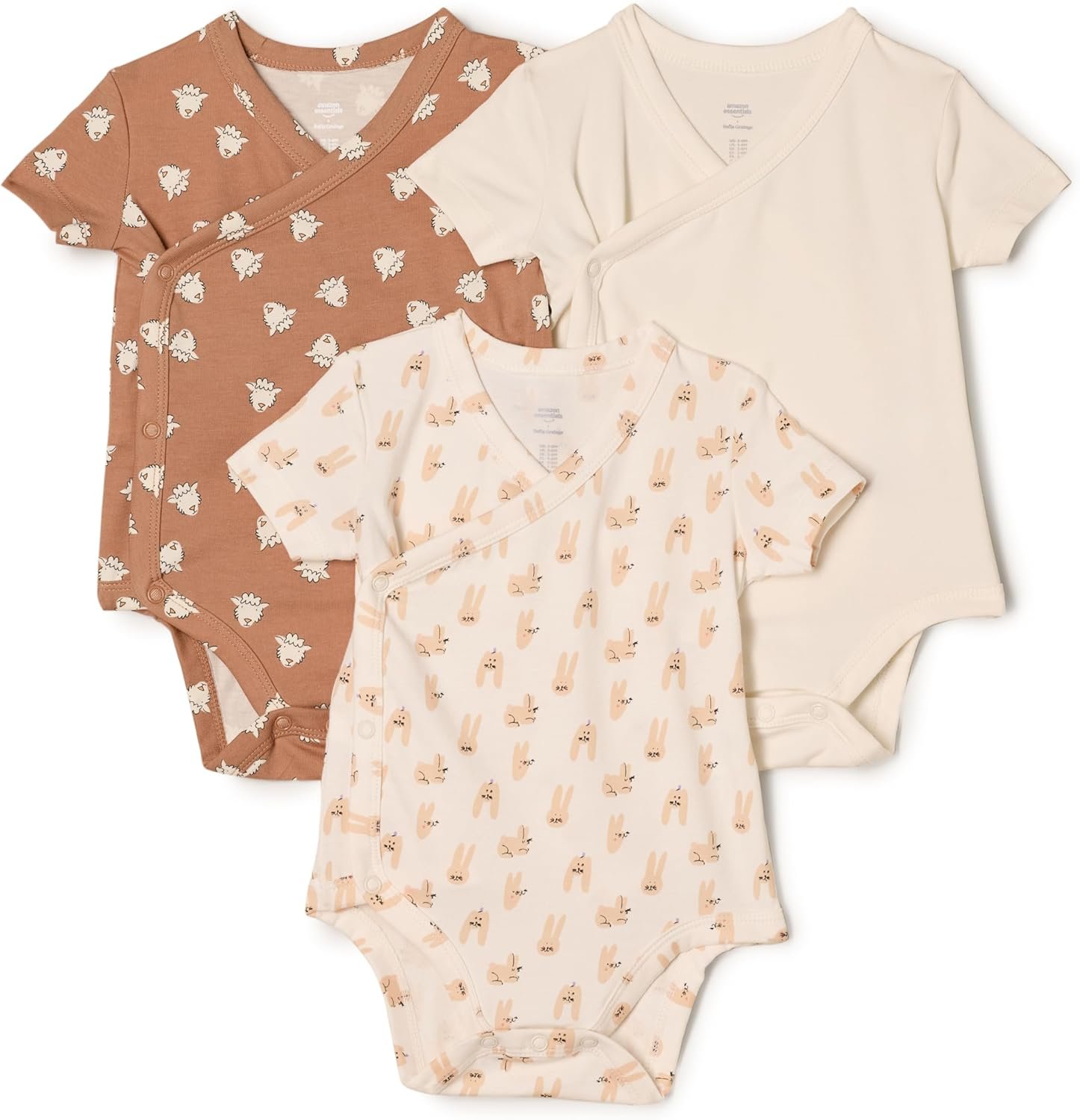Amazon Essentials x Sofia Grainge Unisex Babies’ Side Snap Short Sleeve Bodysuit