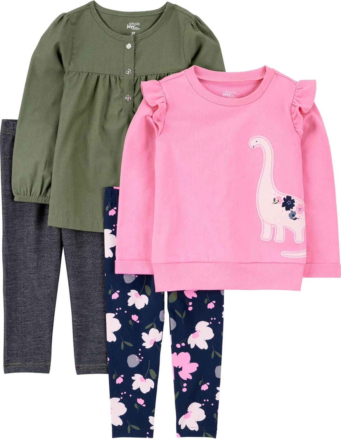 Simple Joys by Carter’s girls 4-piece Playwear Set