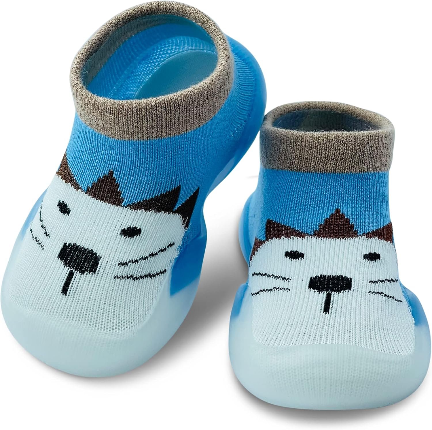 Baby Shoes Boys Girls First Walking Shoes Non Slip Soft Sole Sneakers Toddler Infant Babygirl Sock Shoes…