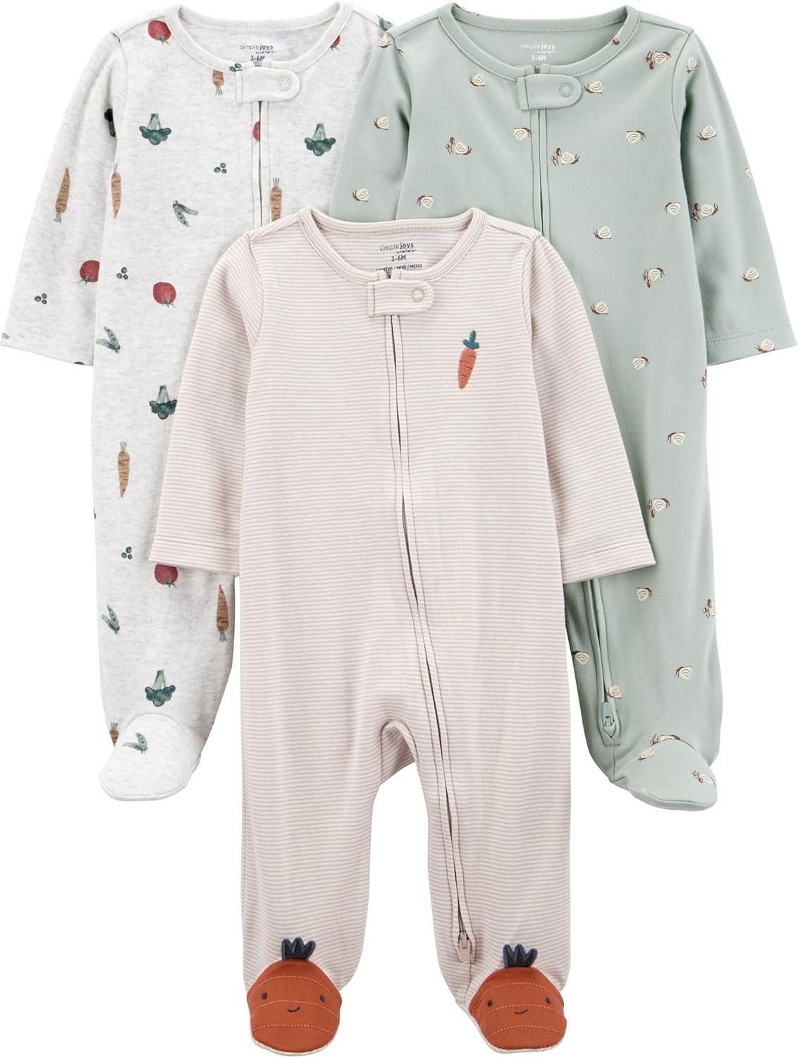 Simple Joys by Carter’s Baby 3-Pack Neutral Sleep and Play