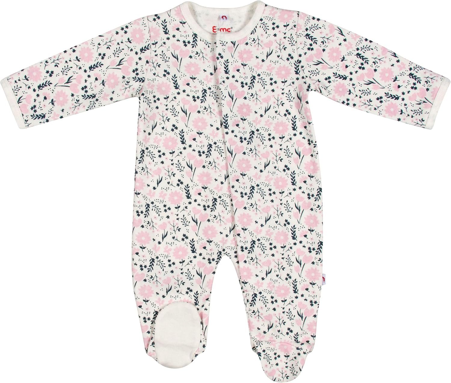 Magnetic Me 100% Organic Cotton Magnetic Baby Footie Pajamas | Super Soft Cotton Fabric