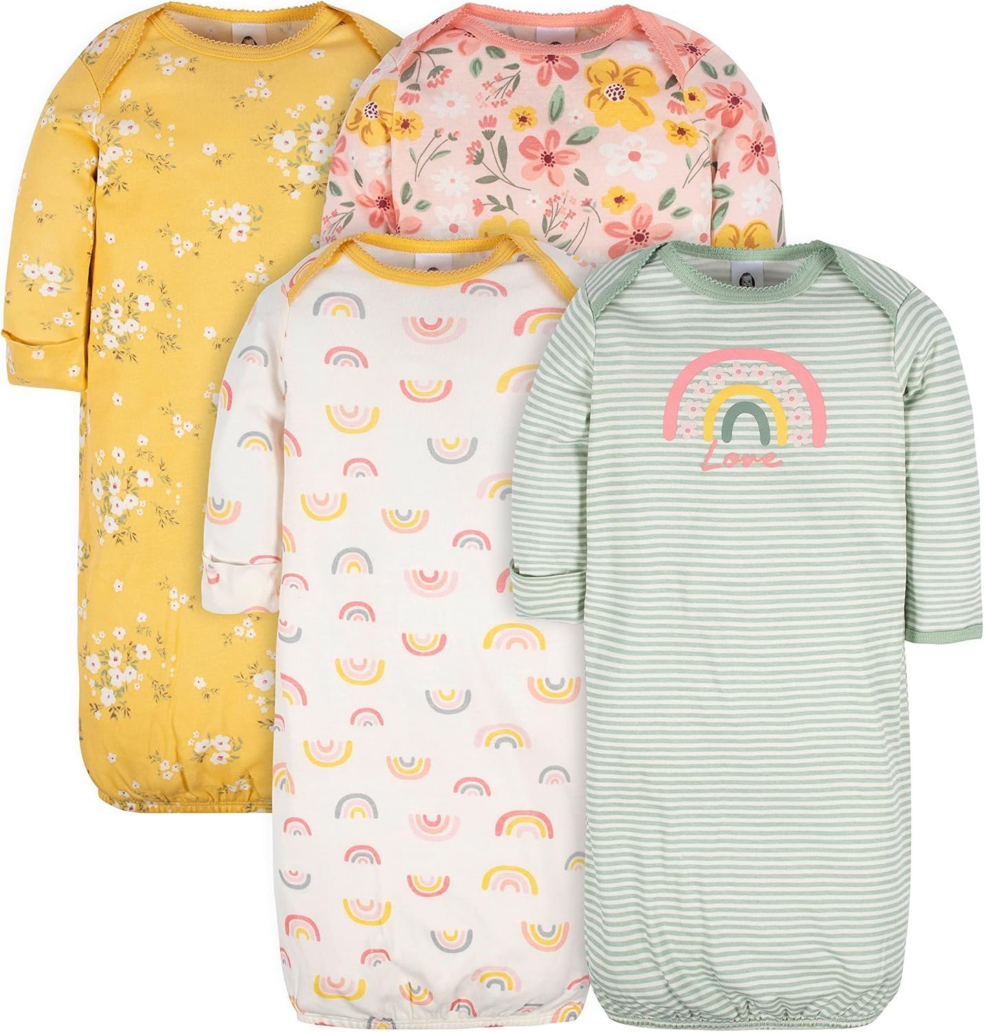Gerber Baby Girls’ 4-pack Sleeper Gown