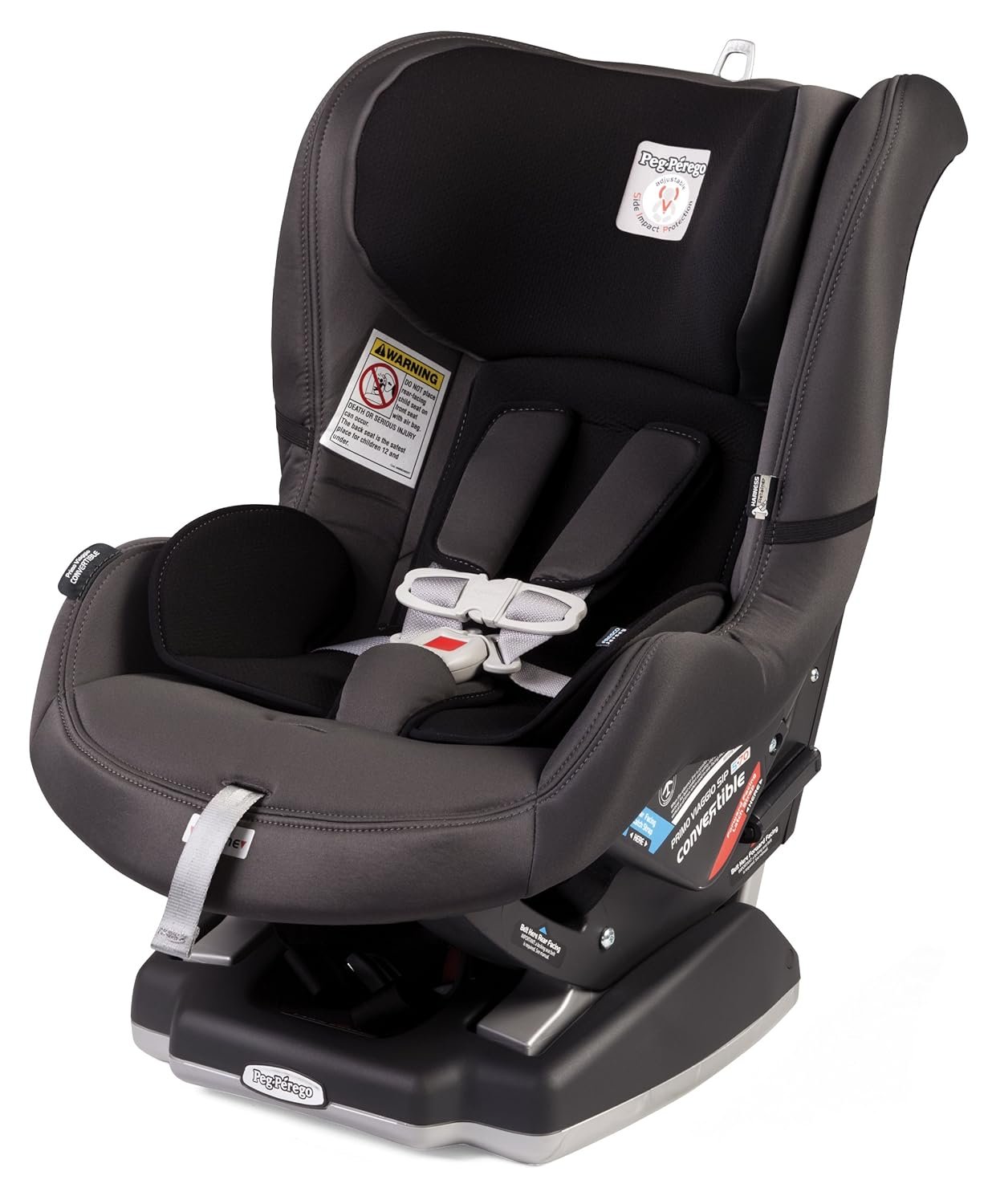 Peg Perego Primo Viaggio Convertible – Reversible Car Seat – Rear Facing for Children 5 to 45 lbs and Forward Facing for Children 22 to 65 lbs – Made in Italy – Atmosphere (Grey)