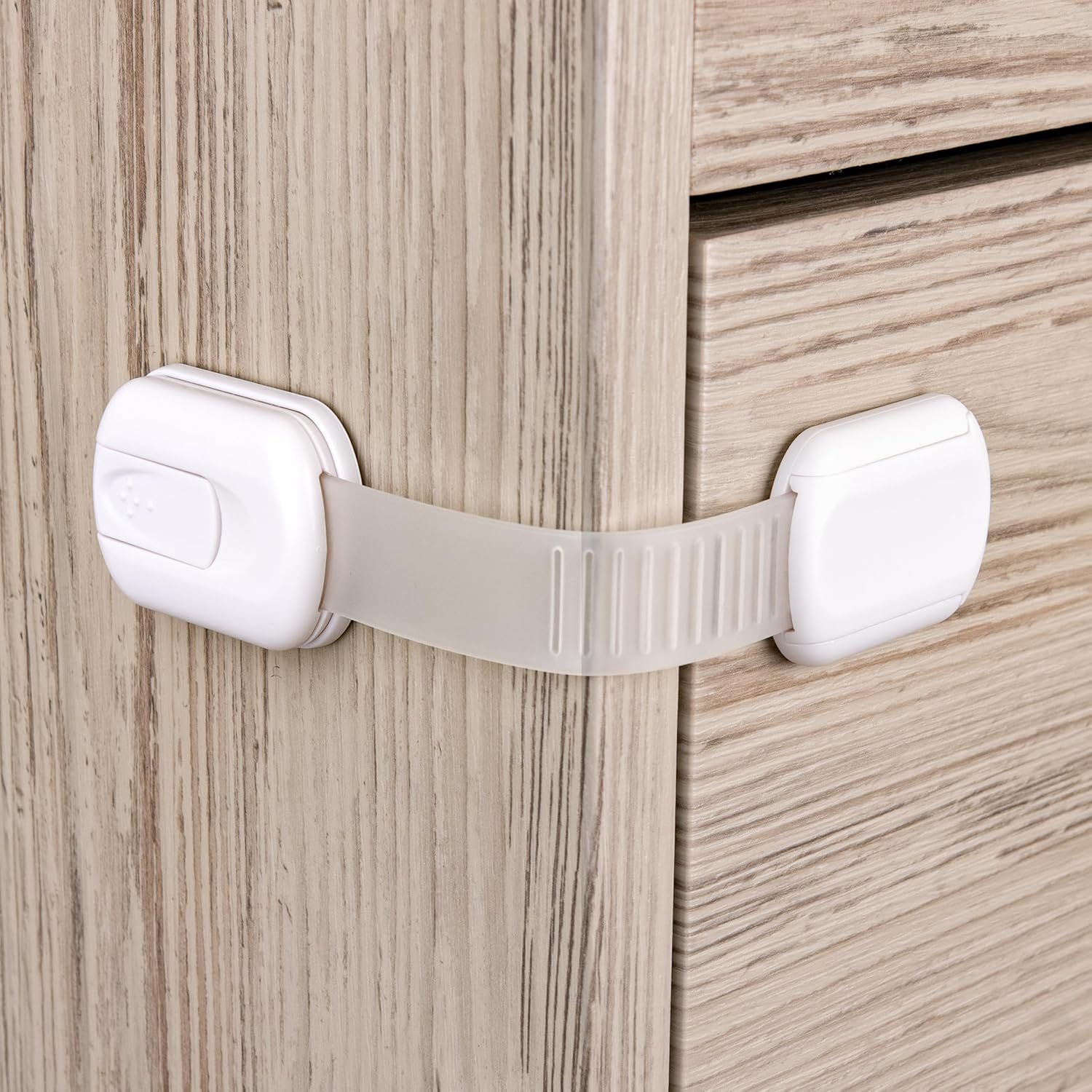6-Pack Cabinet Locks Baby Proofing – Childproof Locks for Cabinets, Drawers, Cupboard, Refrigerator, Toilet Seat, Trash Can, Dishwasher