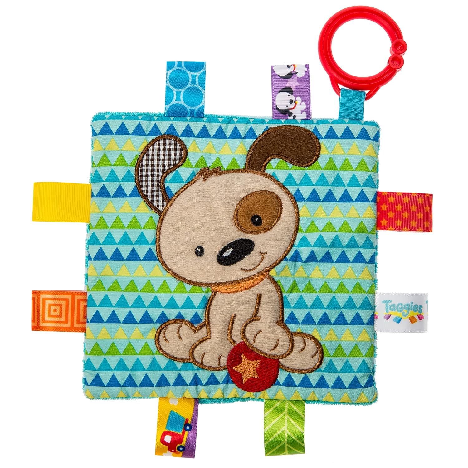 Taggies Crinkle Me Baby Toy, Brother Puppy , 6.5×6.5 Inch (Pack of 1)