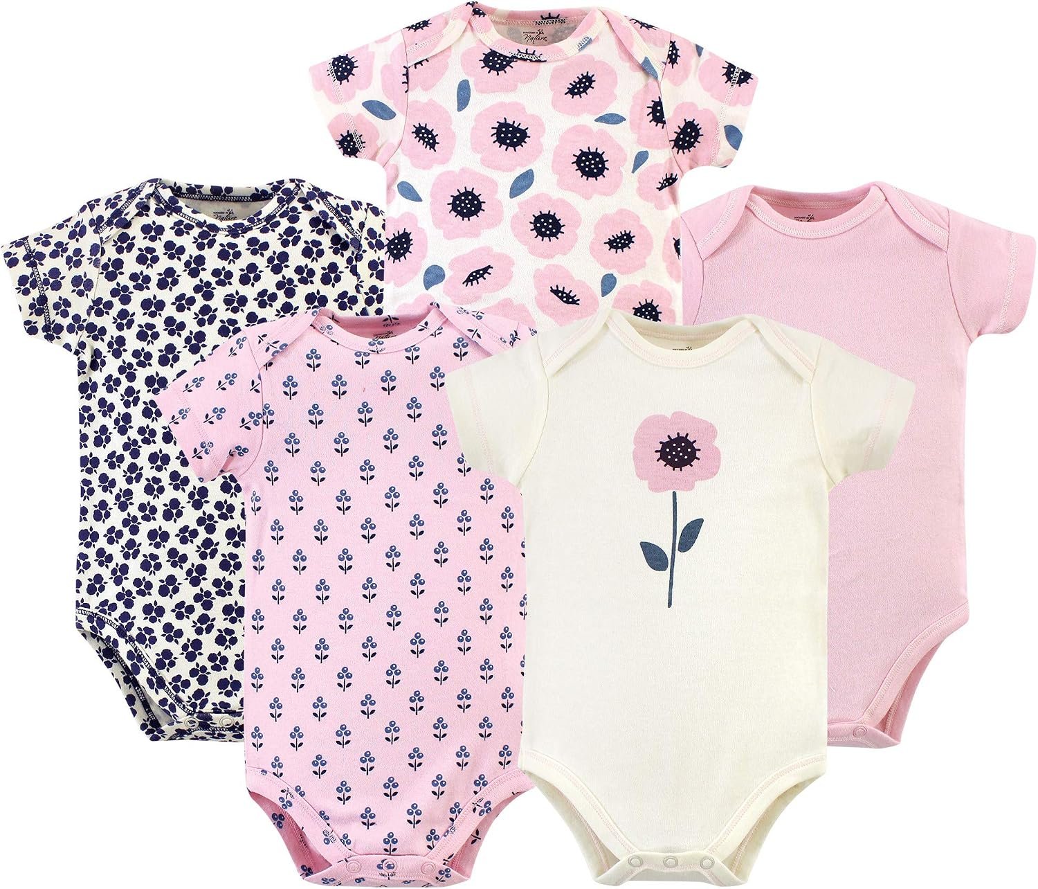 Touched by Nature Unisex Baby Organic Cotton Bodysuits
