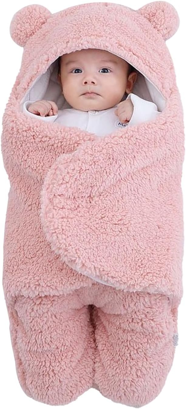Danolt Baby Girl Newborn Essentials, Baby Swaddle Blanket 0-6 Months, Baby Essentials, Swaddles for Newborns